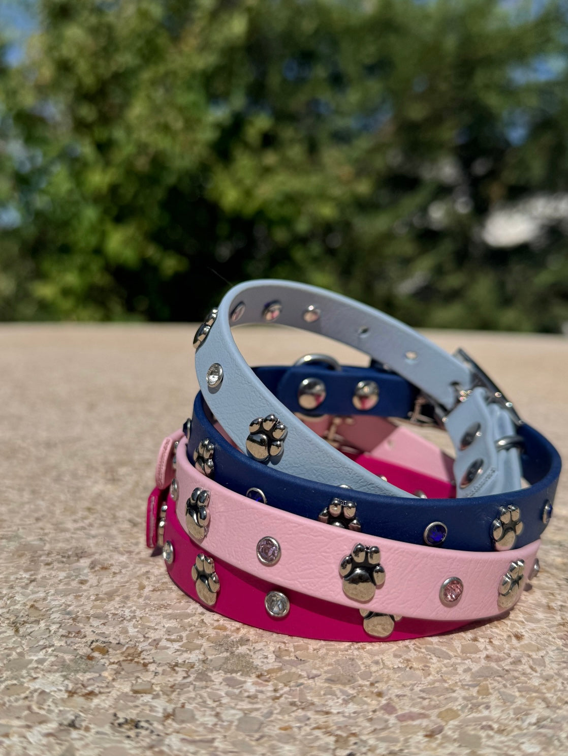 Collar biothane perlado
